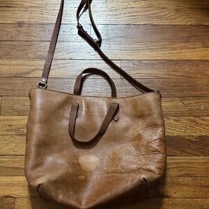 Madewell Brown Leather Zippered Accessory